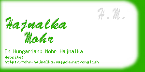 hajnalka mohr business card